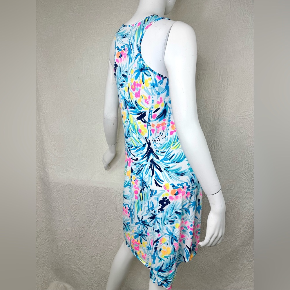 Lilly Pulitzer Melle Trapeze Serene Blue Tippy Top Dress - Picture 5 of 10
